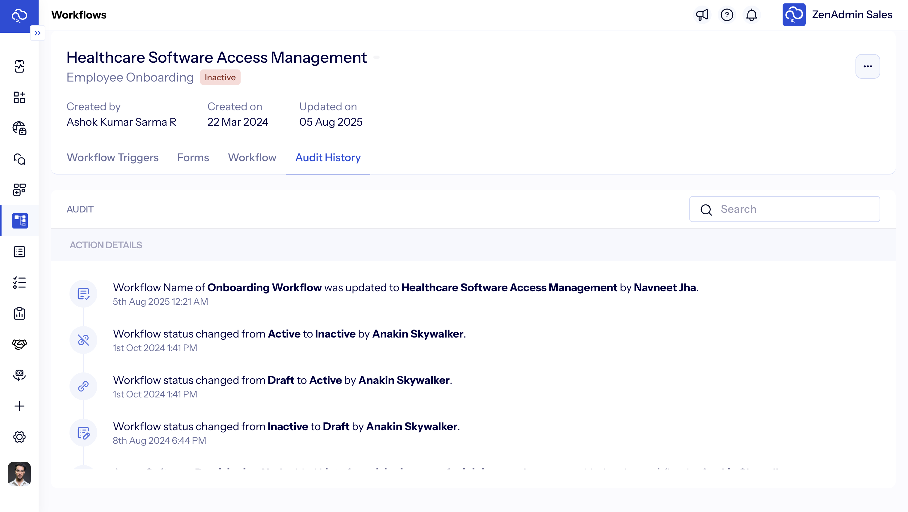 it audit logs for healthcare business